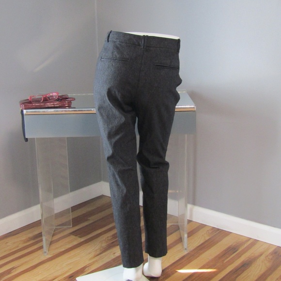 Calvin Klein Black & Silver Gray Ankle Dress Pants - Picture 2 of 7